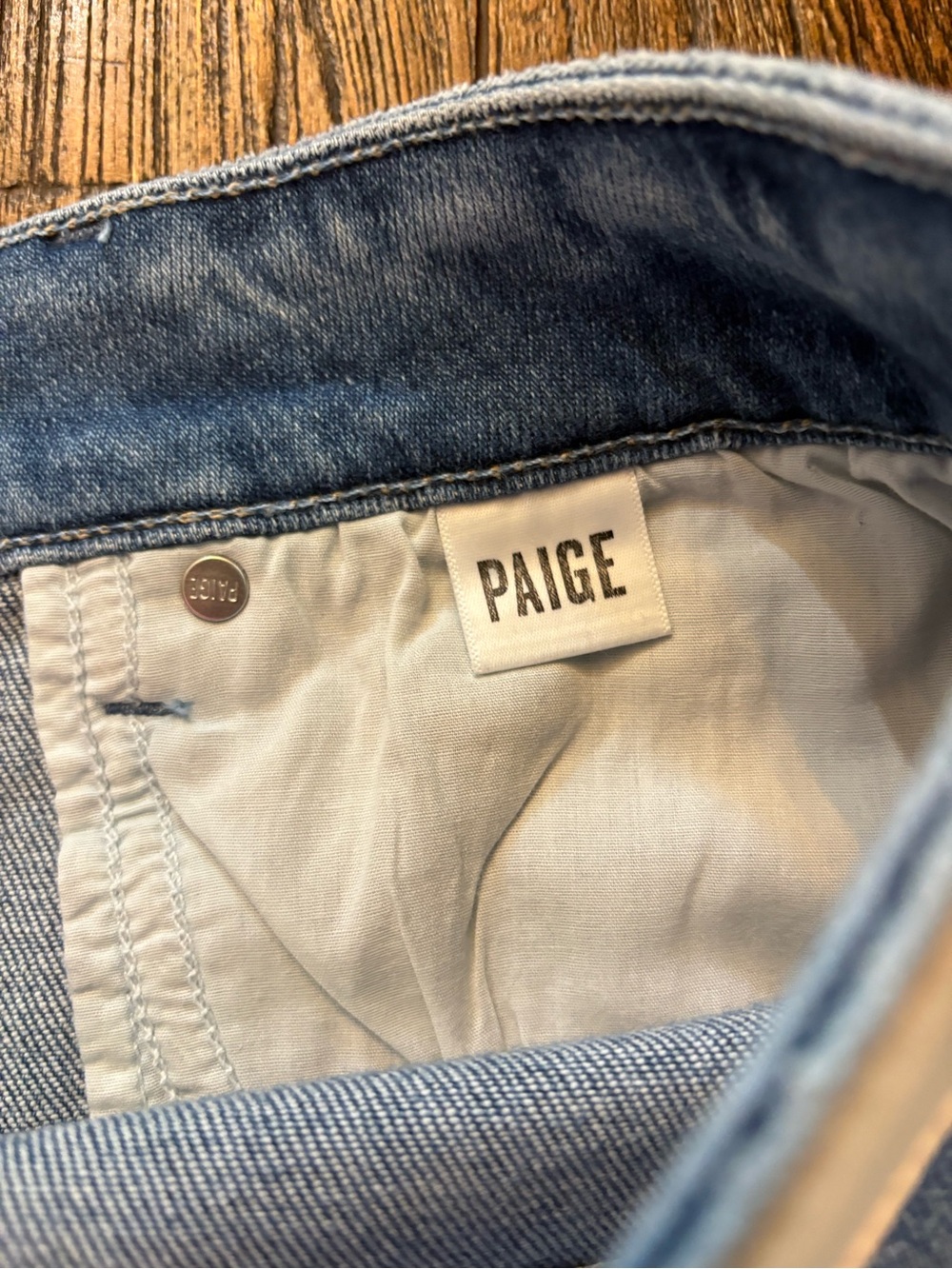 Paige Anessa Wide Leg Jeans Women 31 Blue NEW High Waist Ankle Vino Vibes NWT - Picture 11 of 13